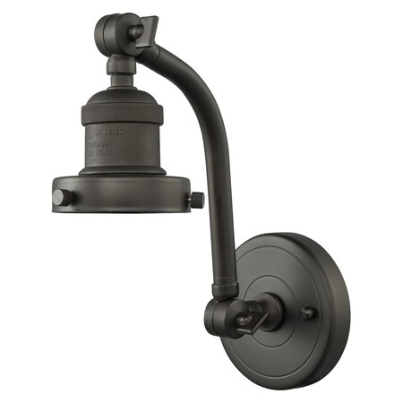 Innovations Lighting Bare Bulb Double Swivel Wall Sconce 515-1W-OB
